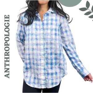 Pilcro Anthropologie Plaid Button Up Shirt 1X